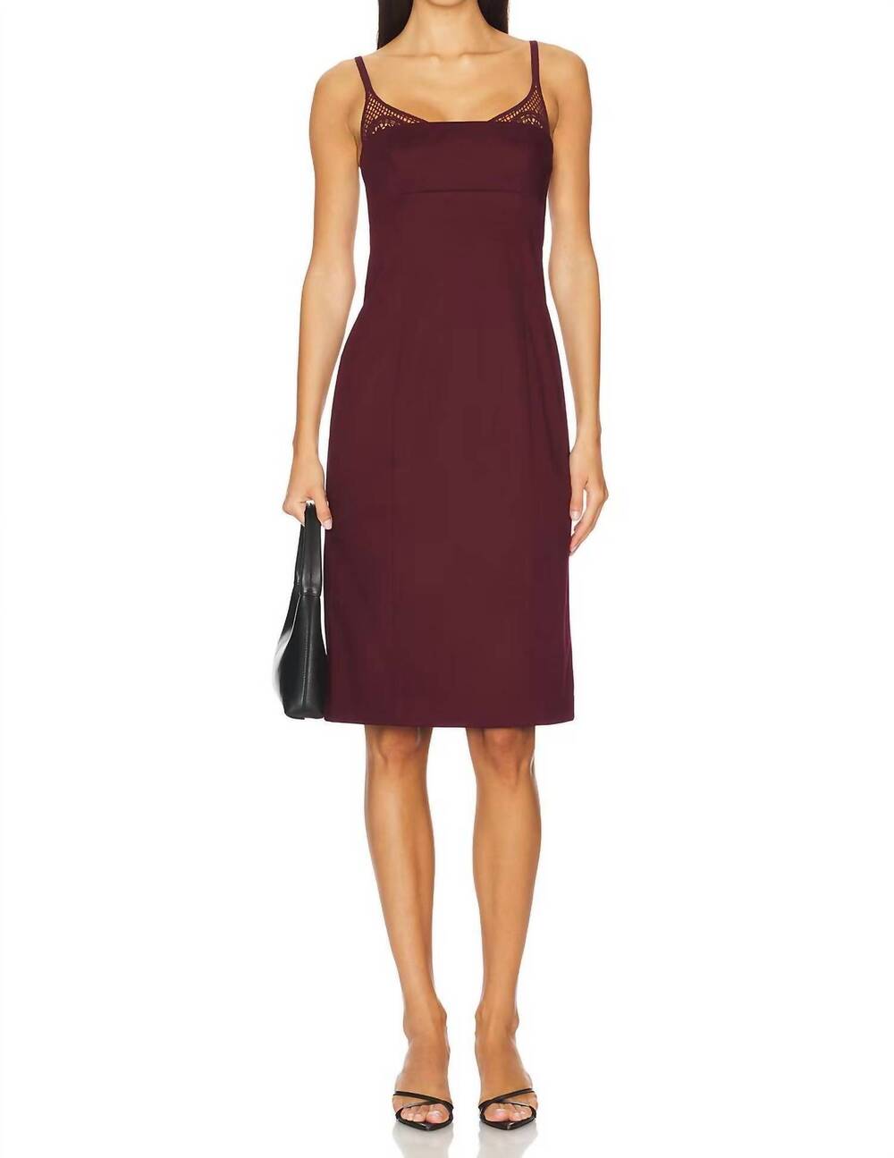 NEW CLEA arlet pencil dress in cabernet